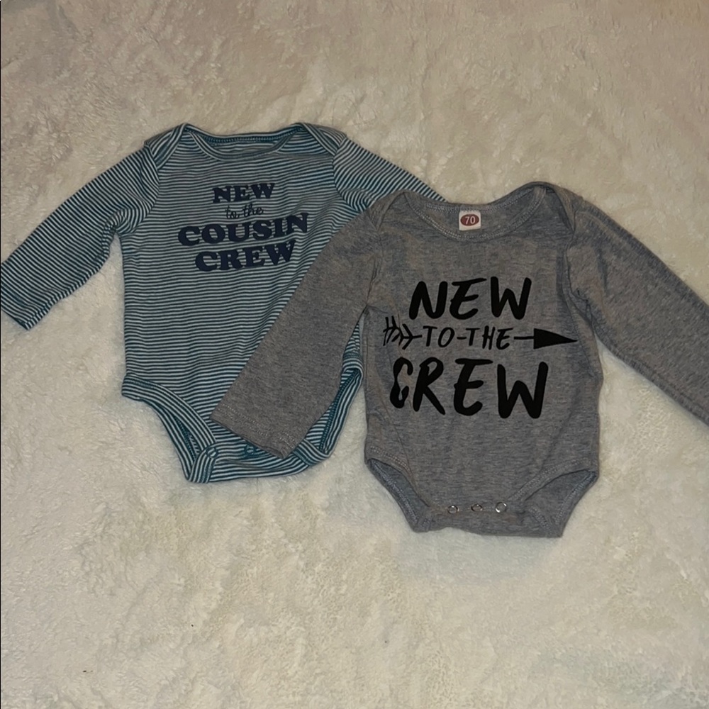New to the Crew long sleeve onesies bundle